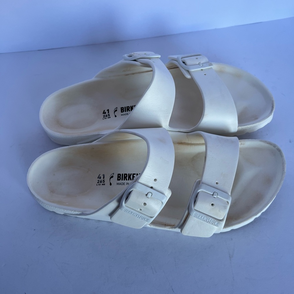 Birkenstock  White Double Strap EVA Sandals - Picture 3 of 6